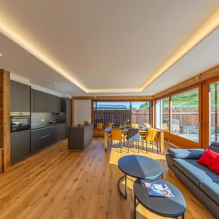Le Chamois L Ski-out L Standing Apartamento Siviez
