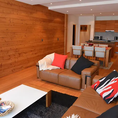 Le Chamois L Ski-out L Standing Apartamento Siviez